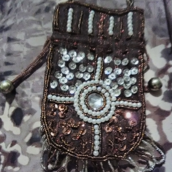 Handbags - New, Beaded and Sequins Side Purse